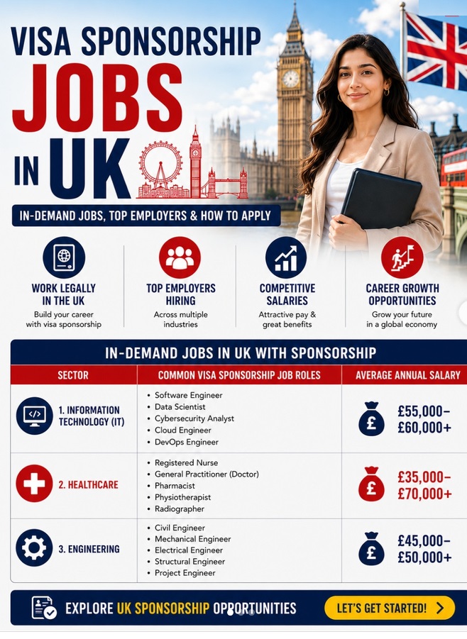 top tech companies in the uk offering visa sponsorship jobs